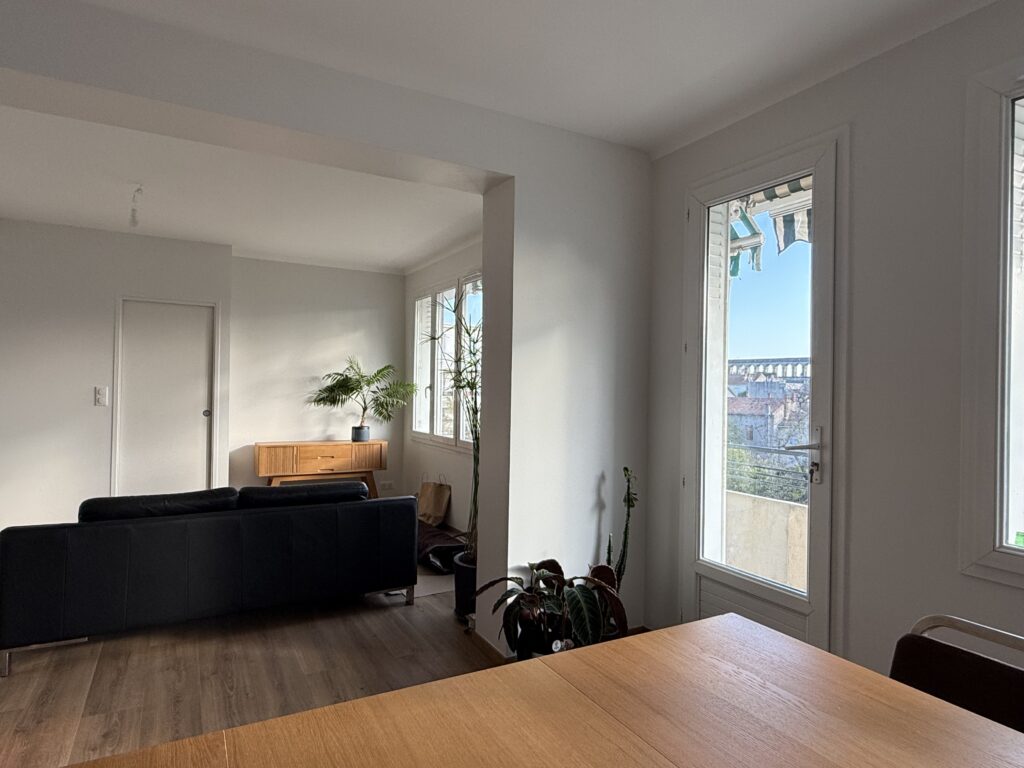 Rénovation salon appartement à Montpellier